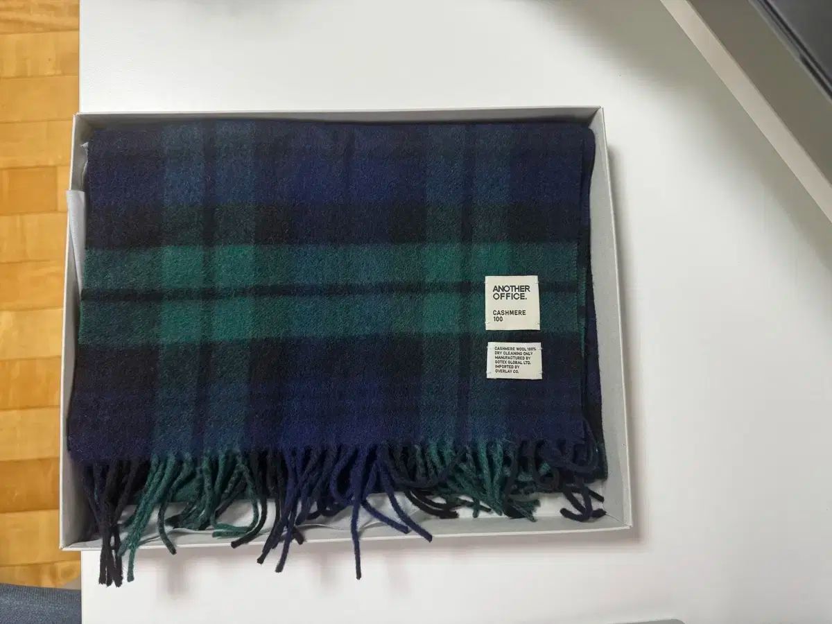 ANOTHER|OFFICE. アナザーオフィス カシミヤ マフラー 24AW