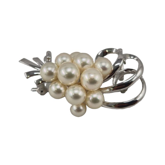 田崎真珠 タサキ 本真珠 パールブローチ シルバー 中古 1 京都リサイクル王国 メルカリ