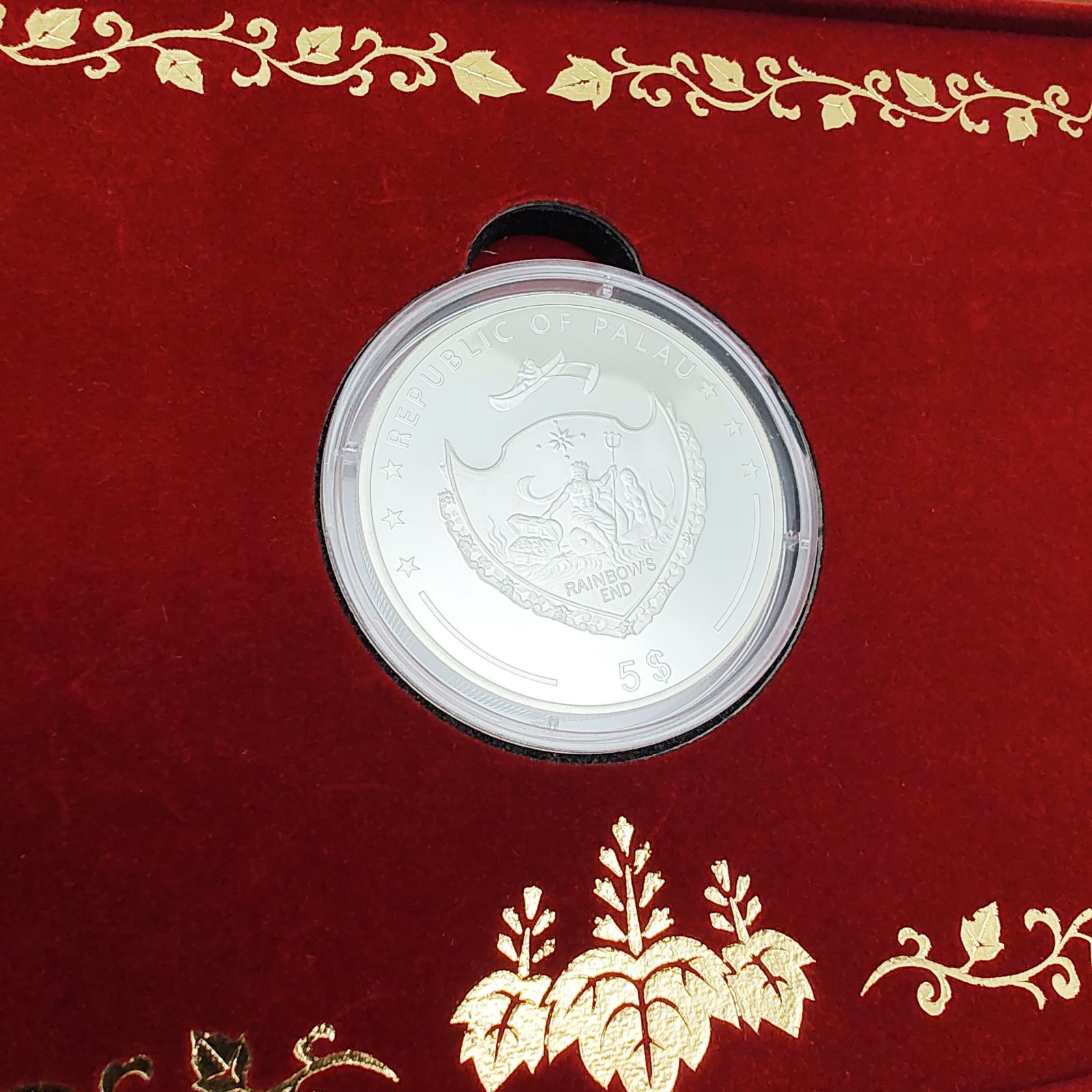 パラオ共和国 純銀貨 天皇皇后両陛下フィリピン御訪問記念 1オンス 5