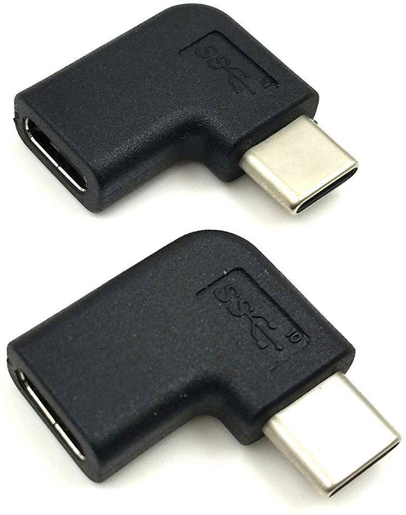 USB-C 変換アダプタ メス 方向転換 変換コネクタ L字 Type-C メス - その他