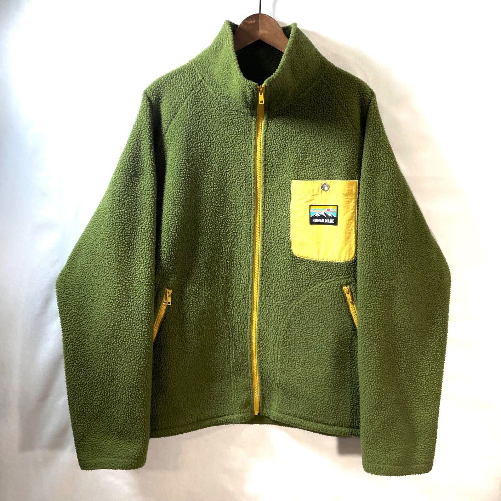 HUMAN MADE フリースジャケット オリーブXL