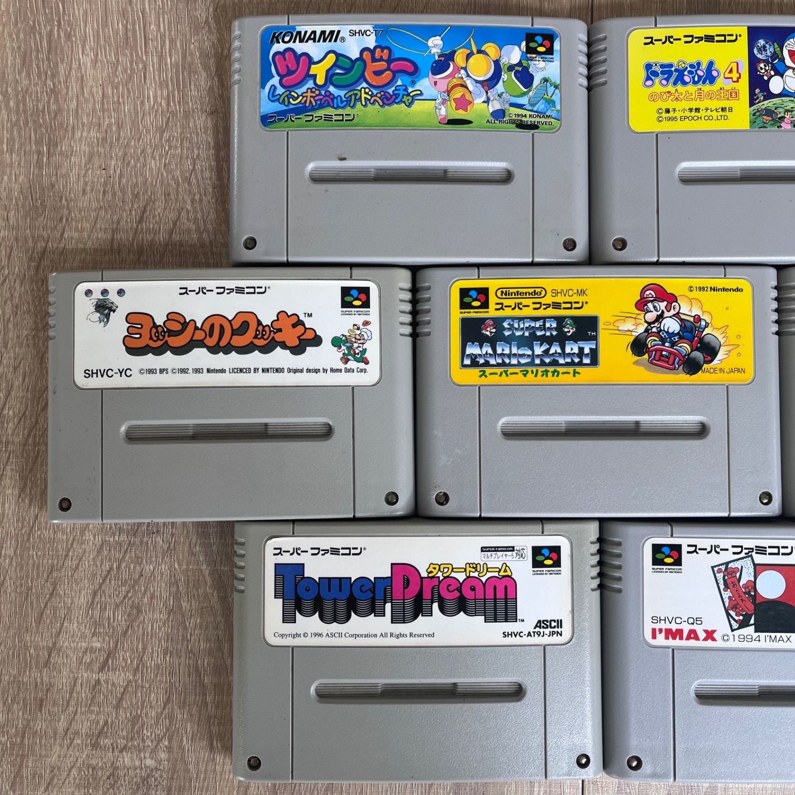 スーパーファミコン本体＋ソフト7本セット　マリオカートなど スーパーマリオカート｜電池切れでセーブ不能？有料交換