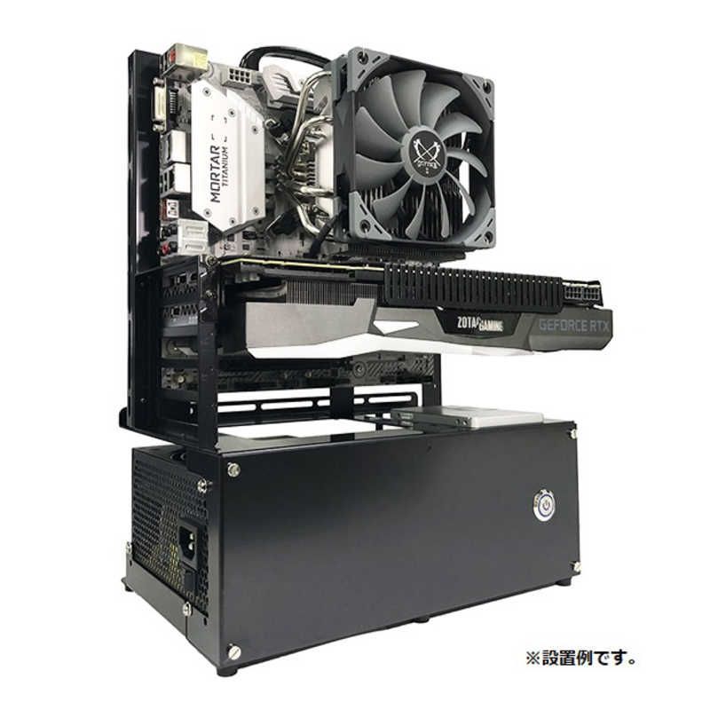 長尾製作所 ＰＣケース オープンフレーム ｖｅｒ．ｍｉｃｒｏ－ＡＴＸ ブラック N-FRAME-MATX 未開梱