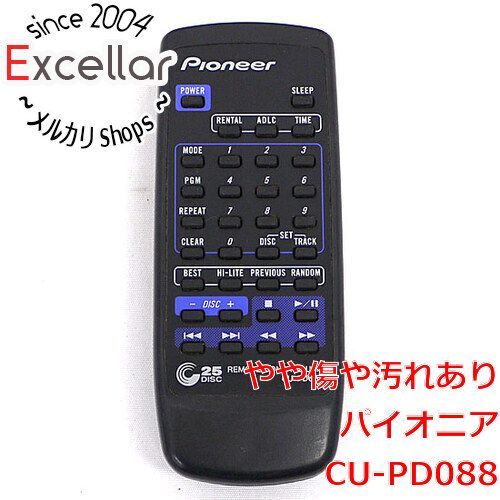 Pioneer CU-PD088+PD-F705 パイオニアCD25連奏リモコン Amazon | Pioneer CDチェンジャー PD-F25A用リモコン CU-PD088