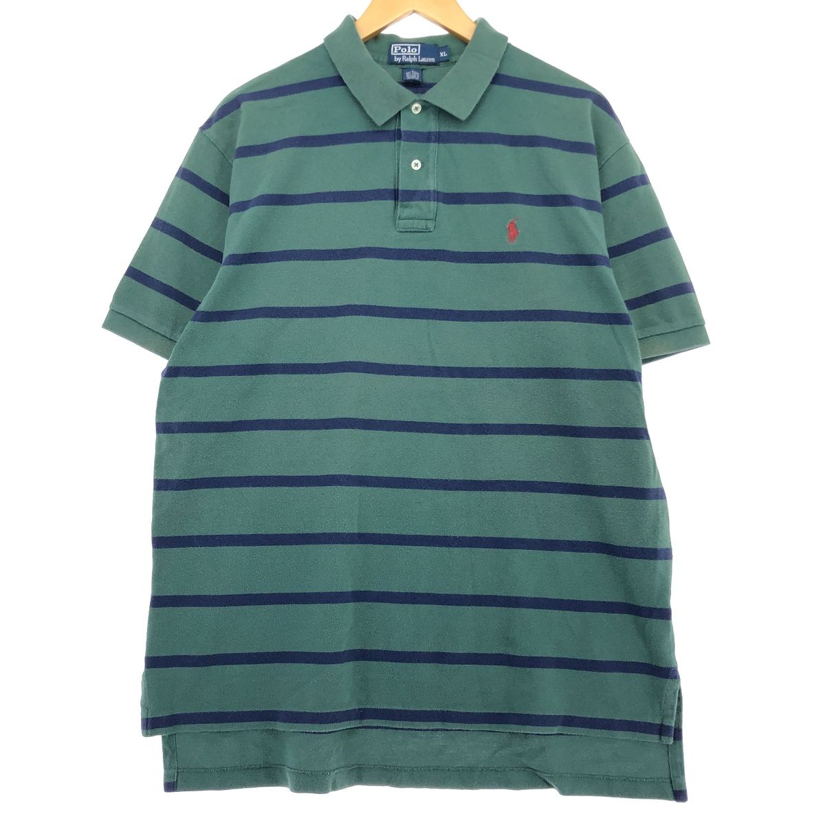 古着 ラルフローレン Ralph Lauren POLO by Ralph Lauren 半袖 ボーダー ポロシャツ メンズXL/eaa466589