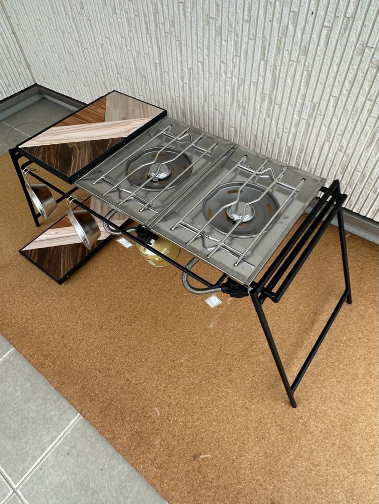 フラットバーナ－テーブルアイアンigtテーブル 3色天板 - メルカリ