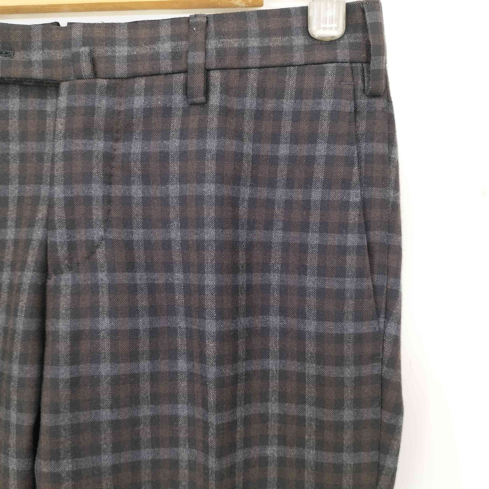 未使用級✨PT01 スラックス　SKINNY FIT SUPER110'S 48 ピーティーゼロウーノ PT01 SOUL SUPER SLIM FIT チェック