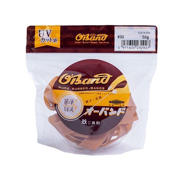（まとめ） 共和 オーバンド#30 内径76mm 50g入 透明袋 GLA-N-009 1袋 【×10セット】