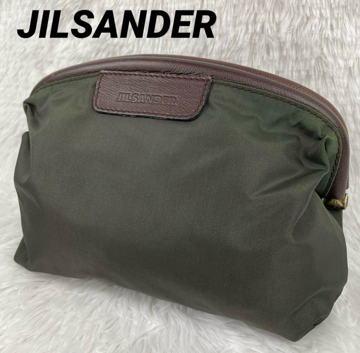 希少 JILSANDER ジルサンダー ナイロン クラッチバッグ がま口