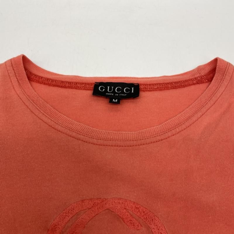 グッチ オールド 半袖 Tシャツ 刺繍入り ビッグロゴ レイブ ボールドカラー クルーネック カットソー M 10135704 10135704 GUCCI グッチ カットソー 半袖 オールド 半袖 Tシャツ 刺繍入り