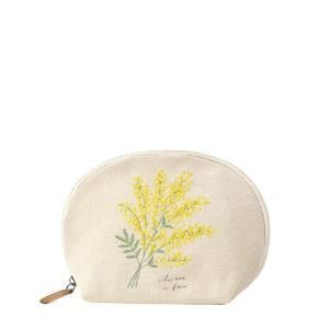 3営業日で発送 ケー イー アイ ito＆ 刺繍シェルポーチ ミモザ IT007-3 入数 10