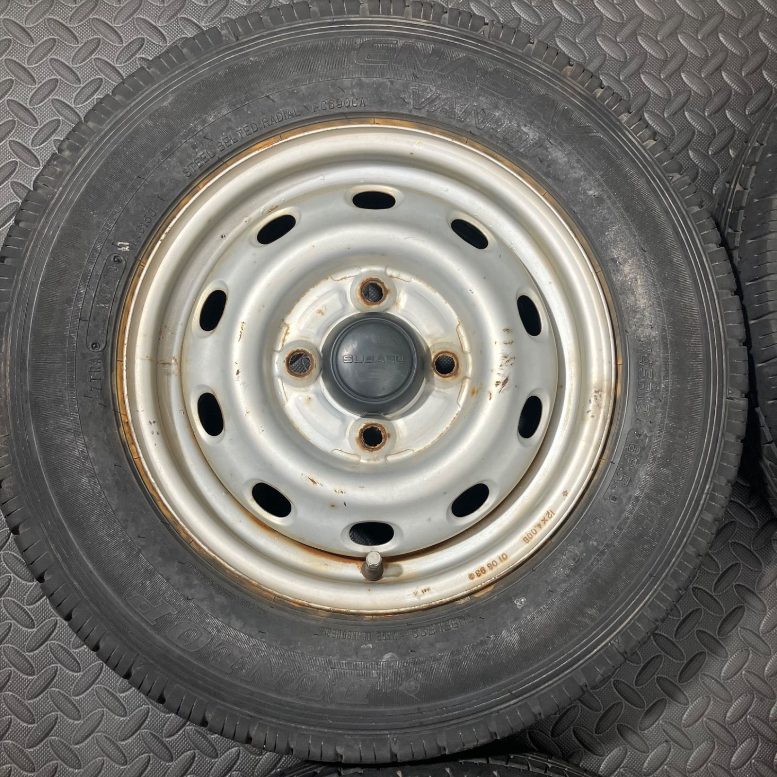 18〜20年製 145R12 6PR LT ダンロップ エナセーブVAN01 スバル サンバー サンバーディアス 1060E