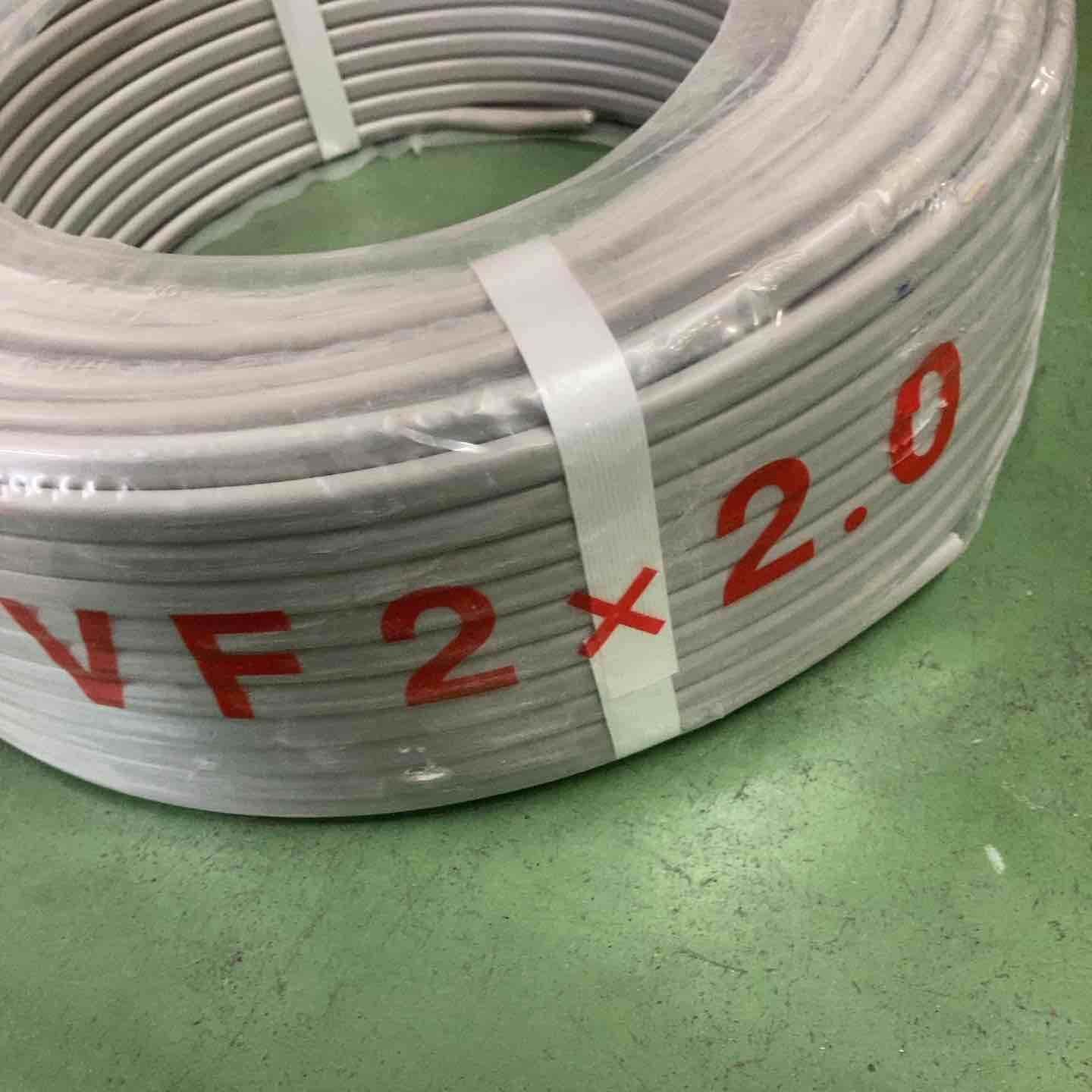 SFCC VVF LFV 2×2.0mm 100m 灰（黒・白）1巻 製造：令和6年8月【桶川店 