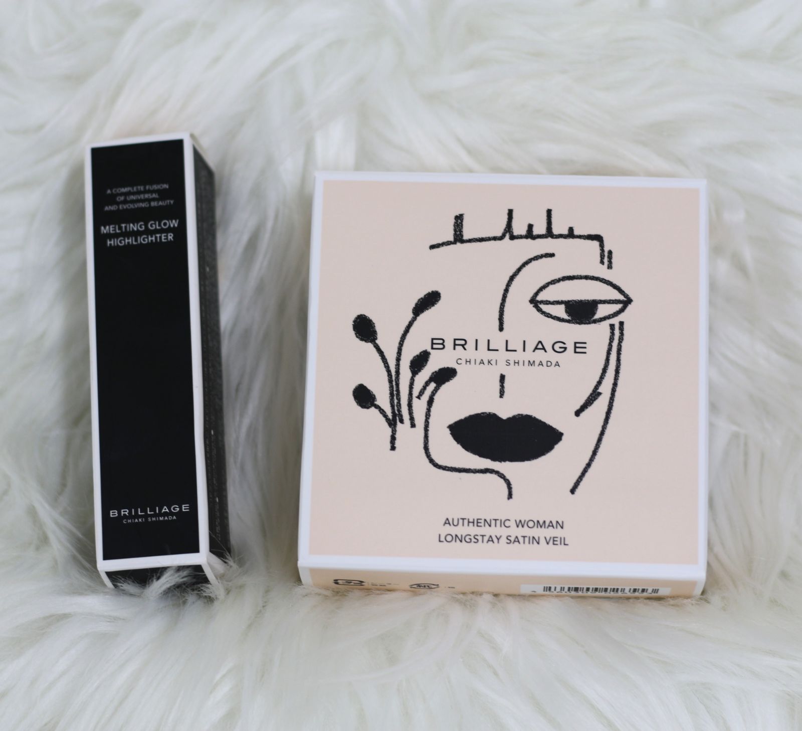 ブリリアージュ パウダリーファンデーション オーセンティックウーマン ロングステイ サテン ヴェール 20 ♥ 内容量 8g 1.8g 2.2g ×1箱 メルティング グロウ ハイライター ♥ 内容量9g×1箱 セット