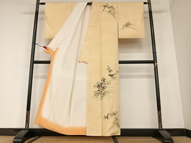 平和屋本店□極上 訪問着 流線文 紬地 逸品 未使用 CZAA2567s5