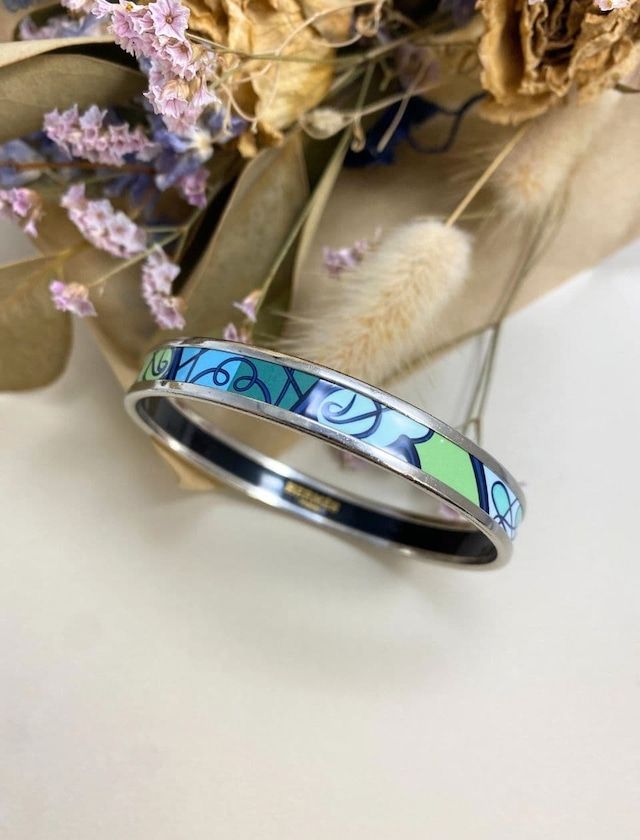 HERMES / エルメス / バングル / ブレスレット / エマイユ / 七宝焼き /ヴィンテージ / リリアルロン / hermes283-04