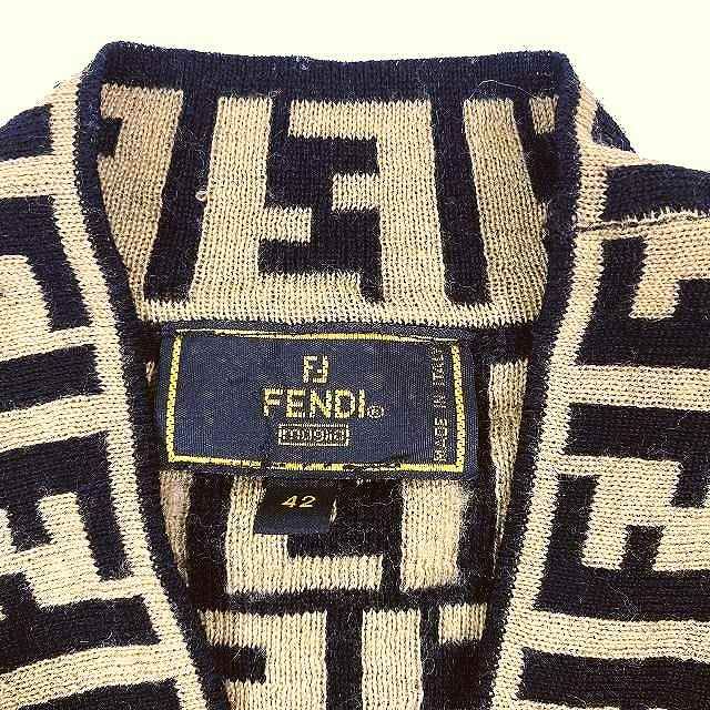 フェンディ FENDI ヴィンテージ カーディガン トップス ズッカ柄 