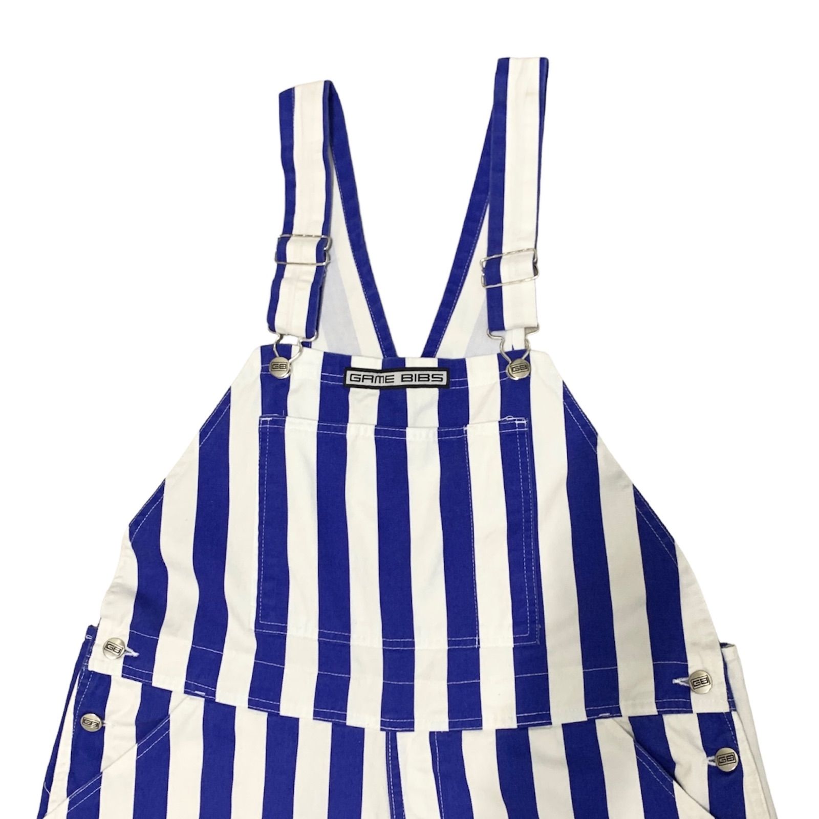 GAME BIBS” Overall (BLUE STRIPE) ゲームビブス オーバーオール