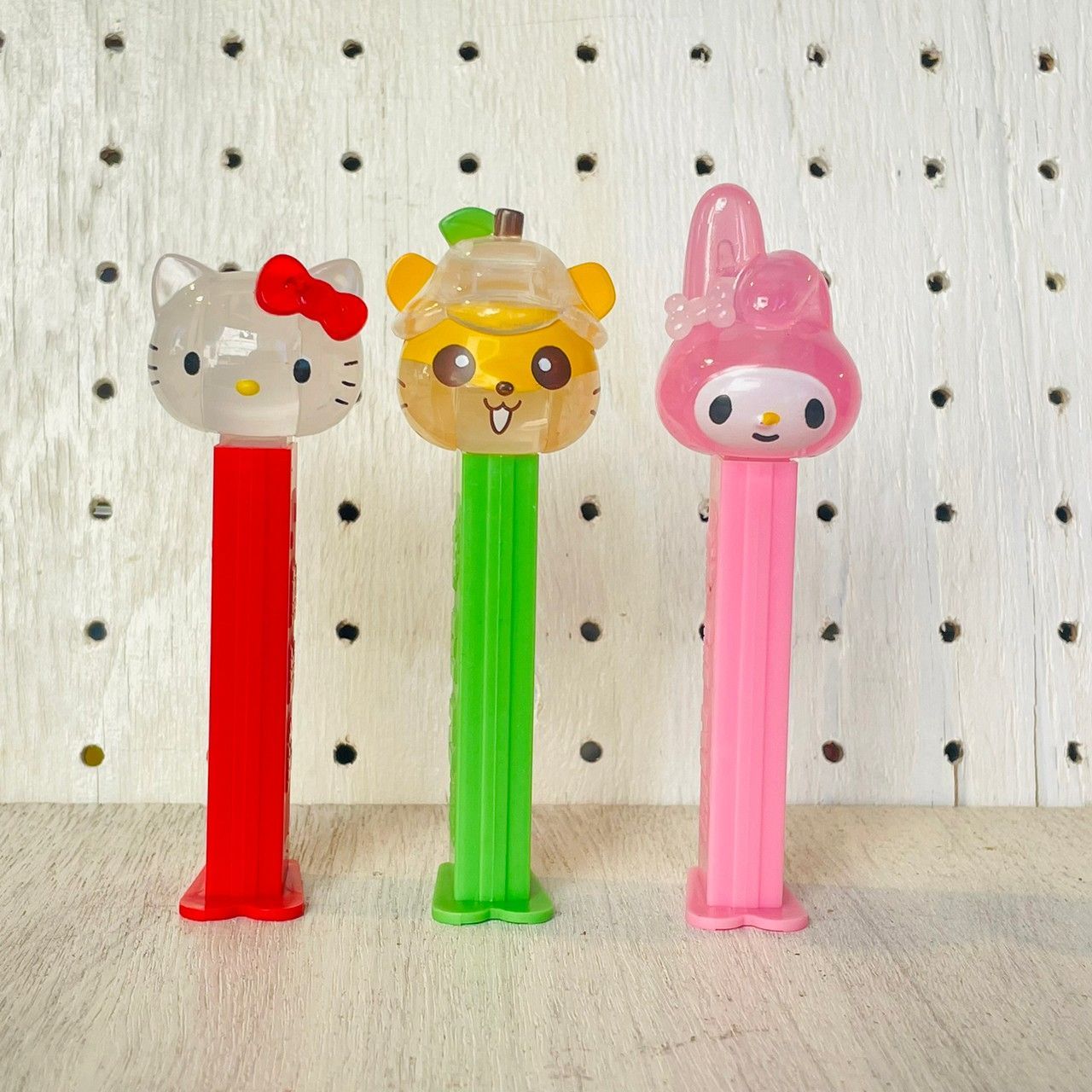 サンリオ カラークリア PEZ 3p / PEZ DISPENSERS Sanrio colored