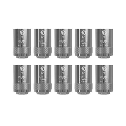 10個入り ジョイテック Joyetech BF SS316 アトマイザーヘッド Coil 1.0ohm 交換用コイル For eGo Aio スターターキット Cubis Pro 電子タバコ 10個入り