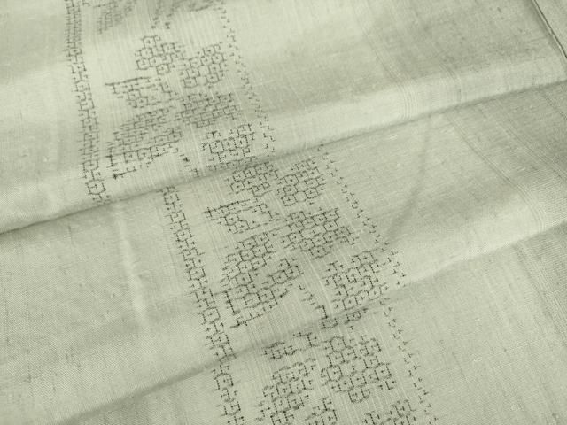 平和屋着物▽結城紬 奥順 はたおり娘 単衣 花間道 80亀甲 やまと金