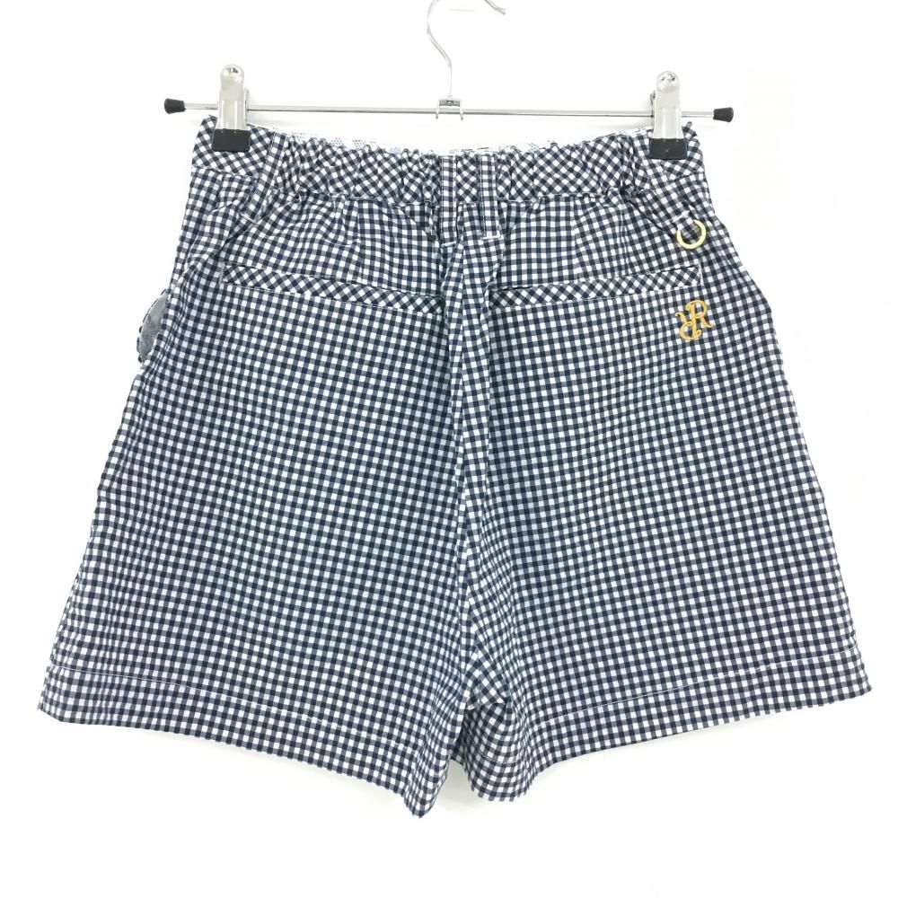 超美品】レザレクション ショートパンツ 白×ネイビー ギンガム