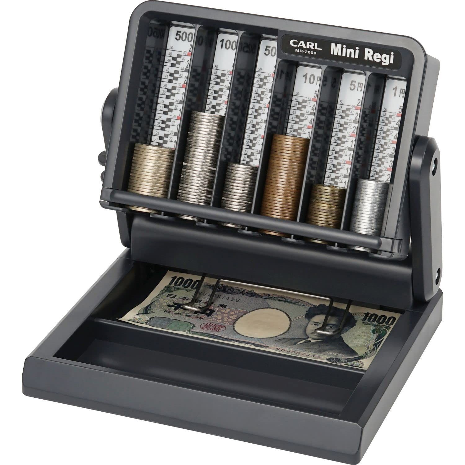 新着商品 カール事務器 CARL ミニレジ 簡易レジスター コインカウンター 硬貨収納箱 MR-2000