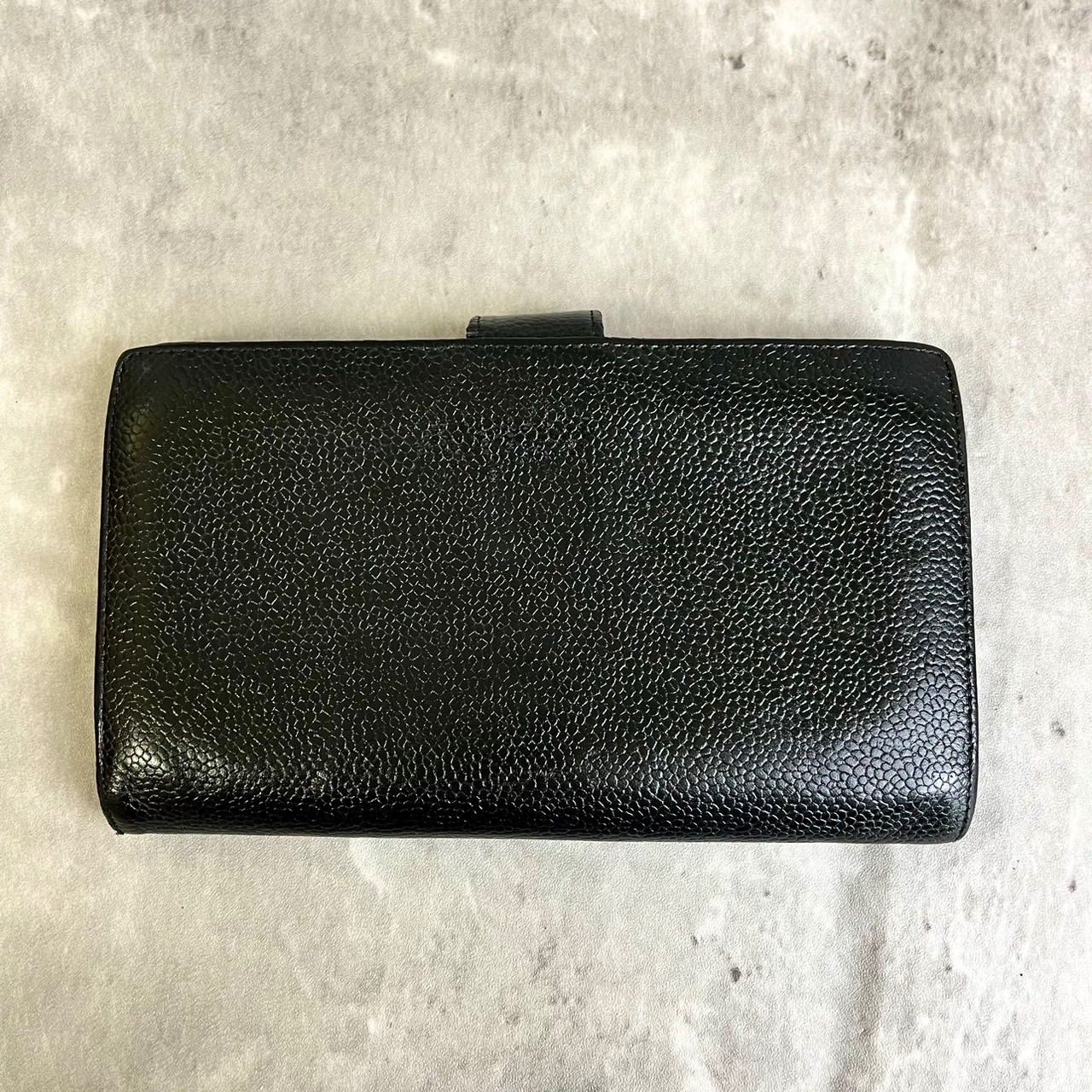 ✨良品✨ CHANEL シャネル 二つ折り財布 がま口 ココマーク デカロゴ  