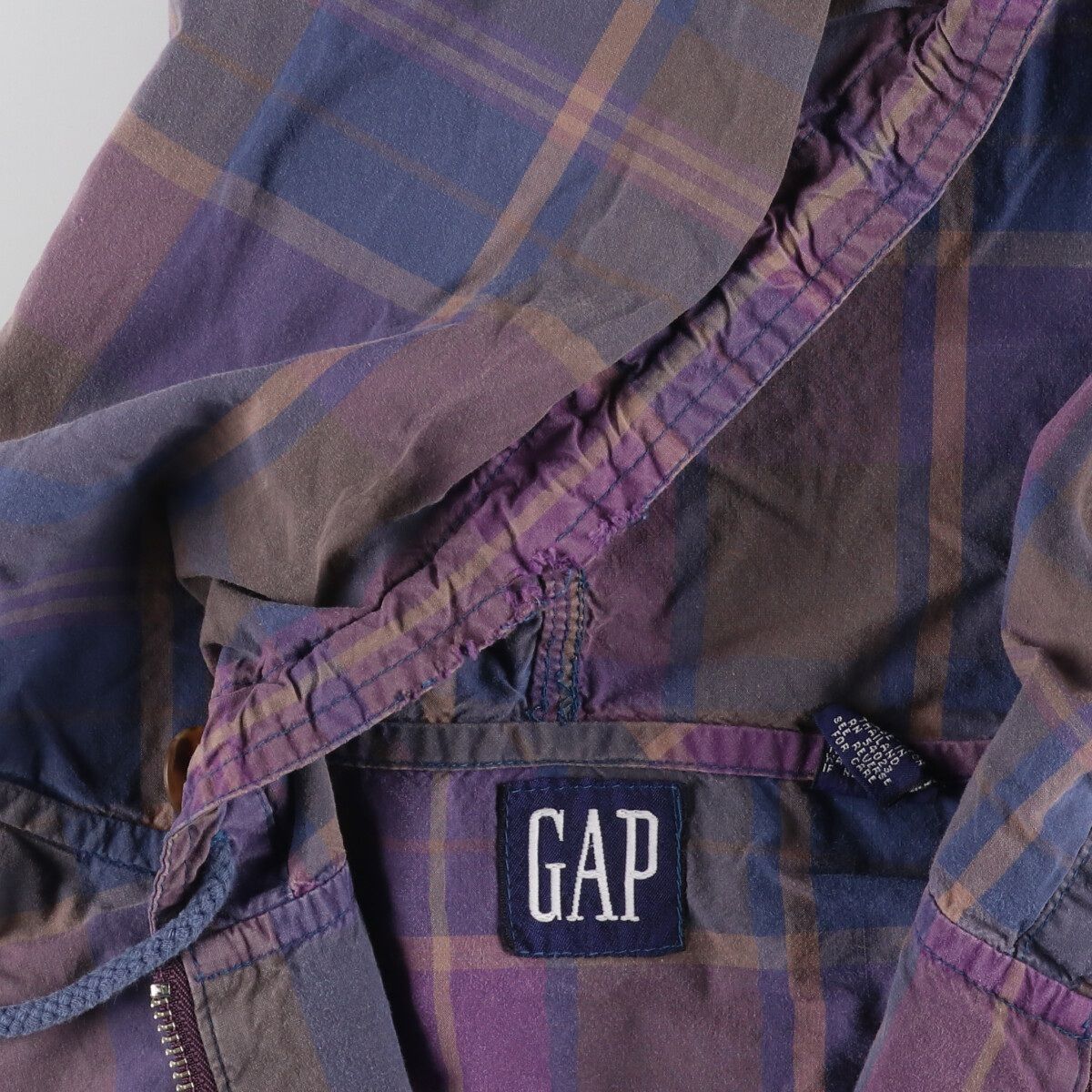 古着 90年代 ギャップ GAP オールドギャップ チェック柄 アノラック