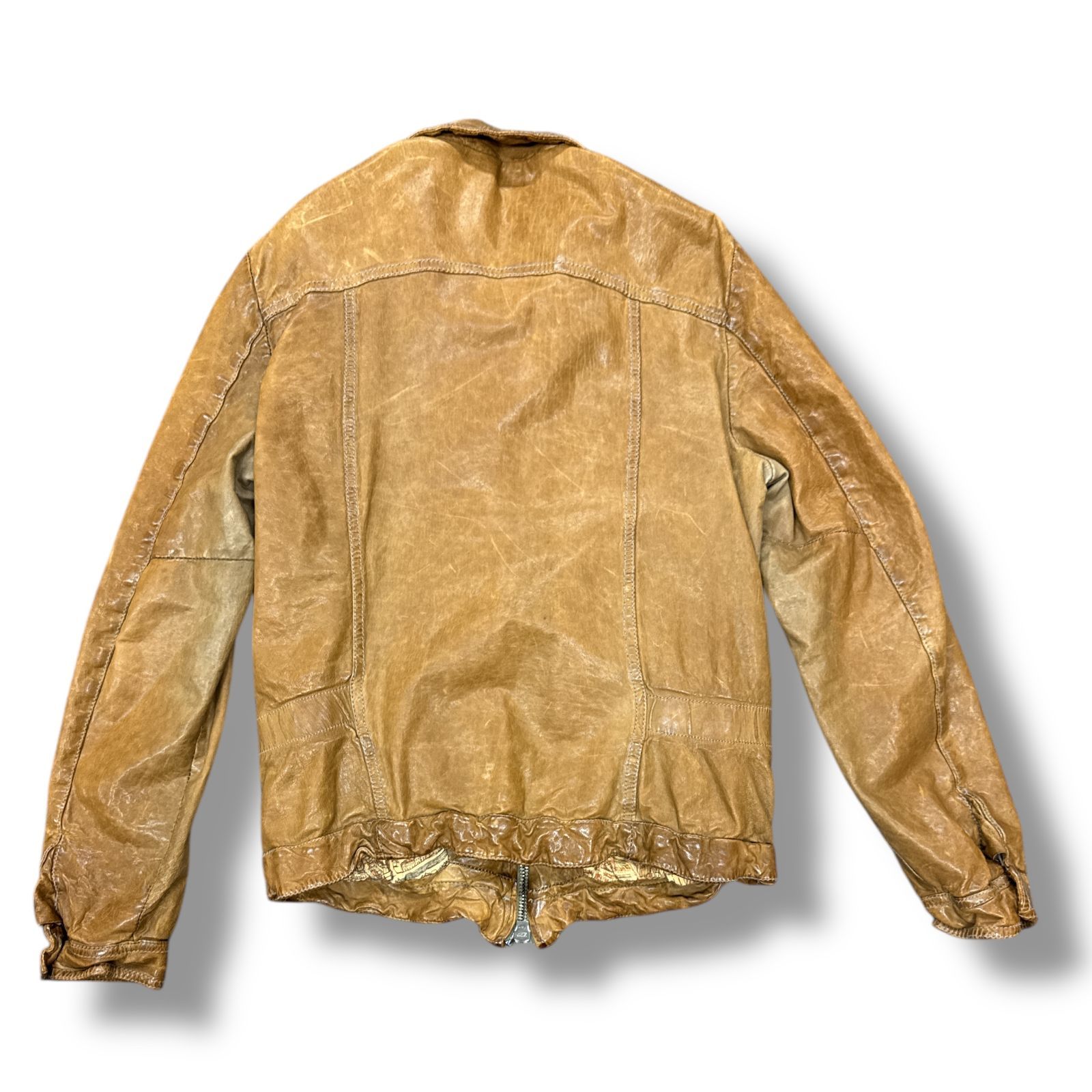 Giorgio Brato レザージャケット ブラウン 美品> GIORGIO BRATO ジョルジオブラット レザージャケット 40