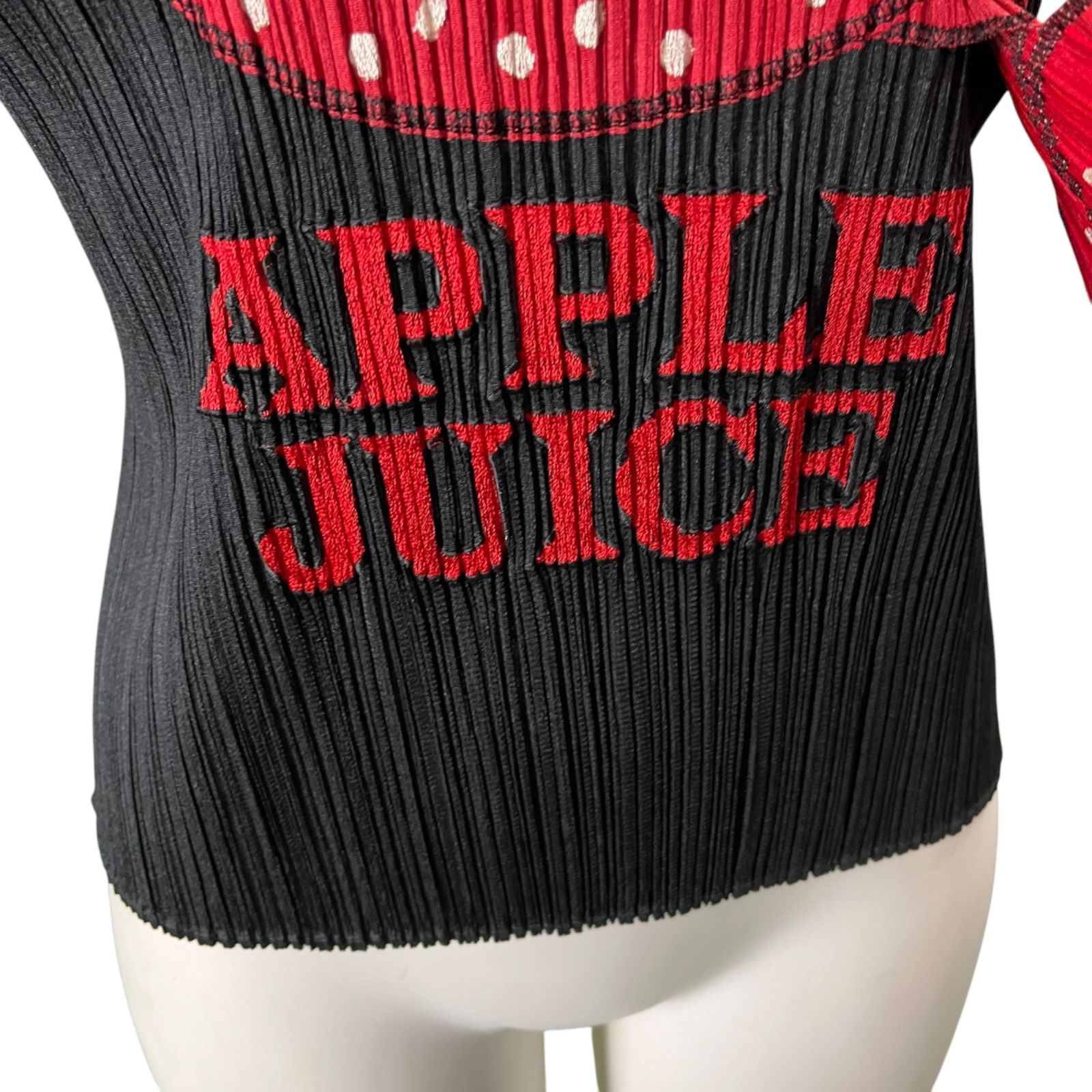 極美品 プリーツプリーズ PLEATS PLEASE APPLE JUICE カットソー 