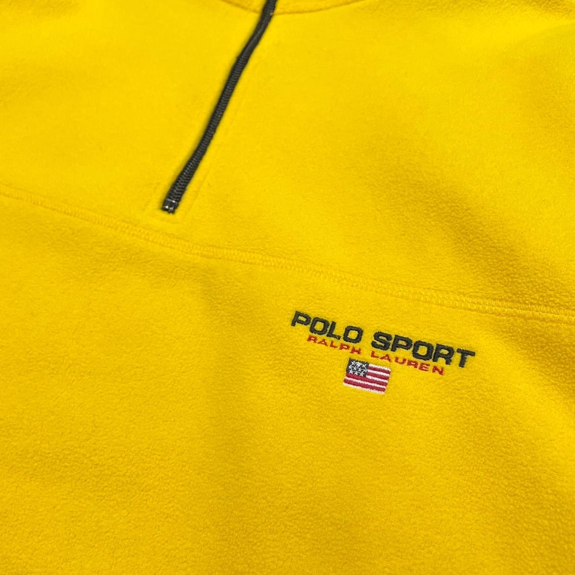 90s POLO SPORT ポロスポーツ ハーフジップ プルオーバー フリース