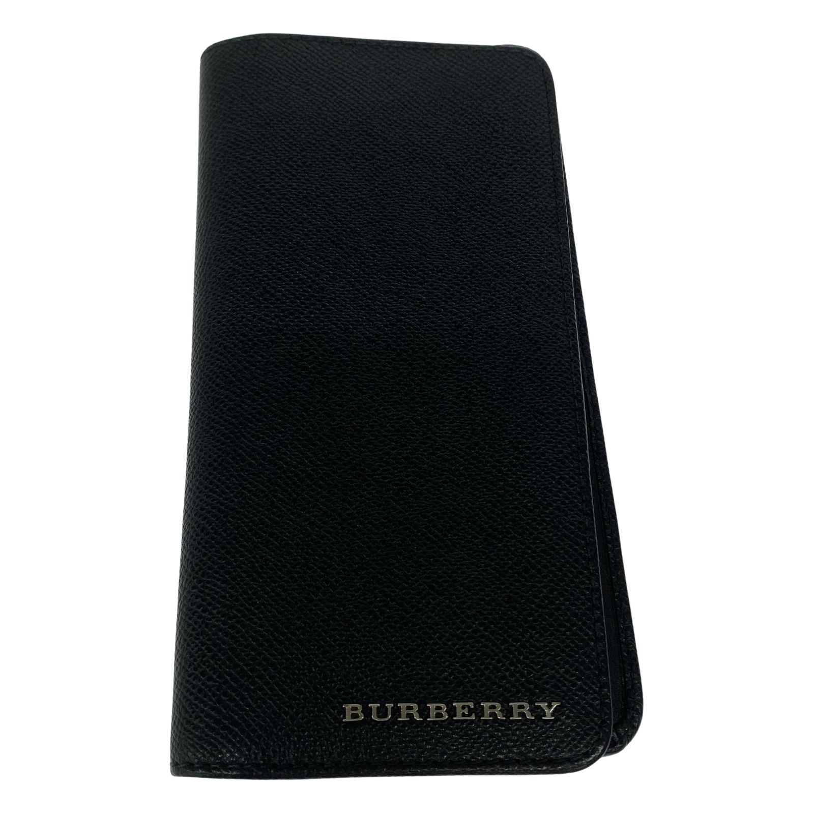 BURBERRY バーバリー ロゴ長財布|ブラック