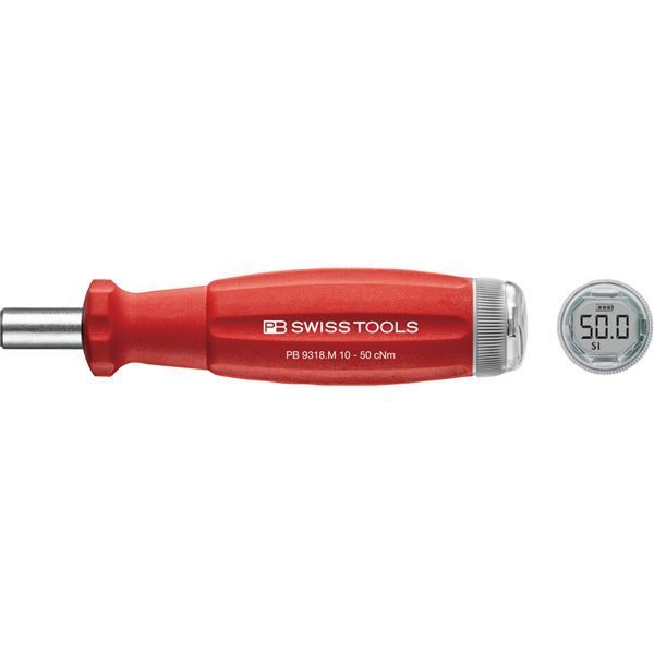 PB SWISS TOOLS ピービースイスツールズ デジタルトルクハンドルV02 トルク調整範囲 Nm 0.1-0.5 9318.M10-50JCBB