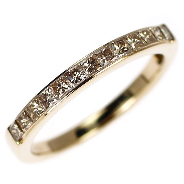 GSTV K18CG ブラウン ダイヤモンド リング GSTV K18PG ブラウン