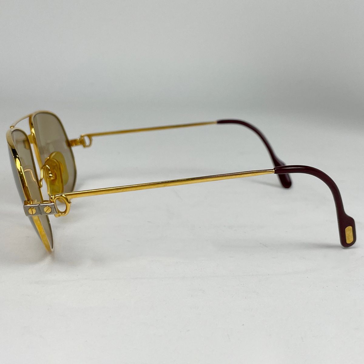 カルティエ CARTIER サントス サングラス ドゥ アイウェア サングラス メタル ゴールド レディース