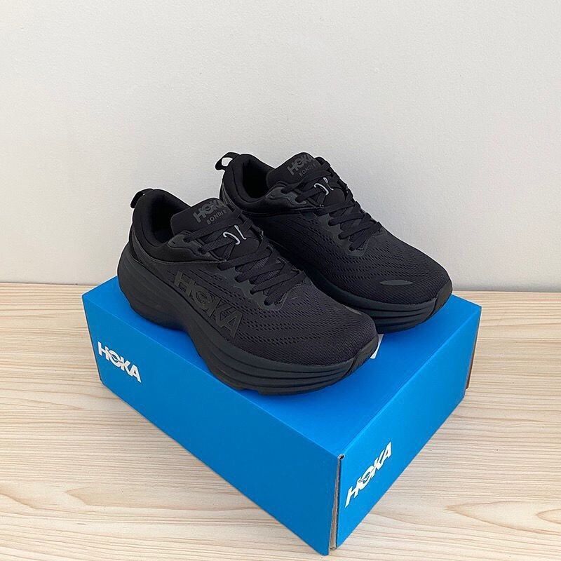 未使用 HOKA ONEONE BONDI 8 BLACK ホカ オネオネ ボンダイ8