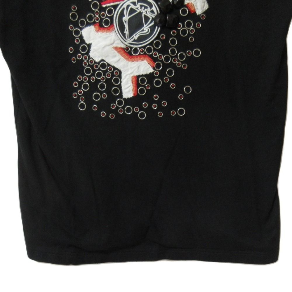 美品 GUCCI グッチ ロゴ刺繍 クルーネック 半袖 Tシャツ カットソー 192131 X3252 サイズS ブラック レディース 古着 中古 美品 GUCCI グッチ ロゴ刺繍 クルーネック 半袖 Tシャツ