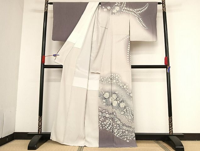 平和屋着物●越後十日町の一流染匠　桐屋・翠山工房　訪問着　総絞り　辻が花　暈し染め　正絹　逸品　AAAT9451np 平和屋着物○越後十日町の一流染匠 桐屋・翠山工房 訪問着 総絞り