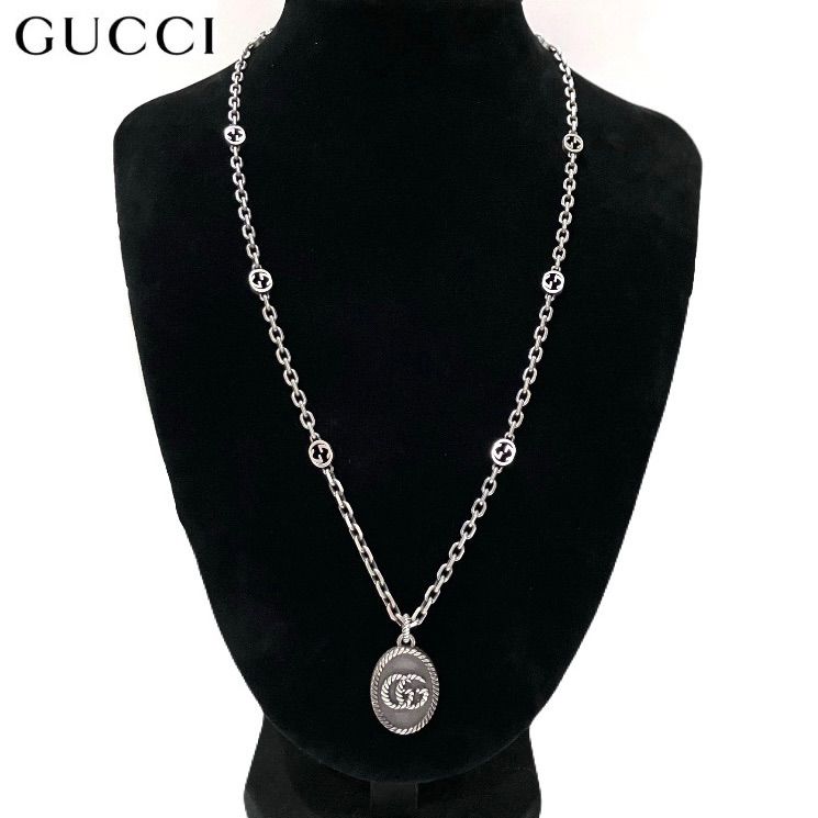 GUCCI グッチ GGマーモント ダブルG ネックレス マーモント ダブルG