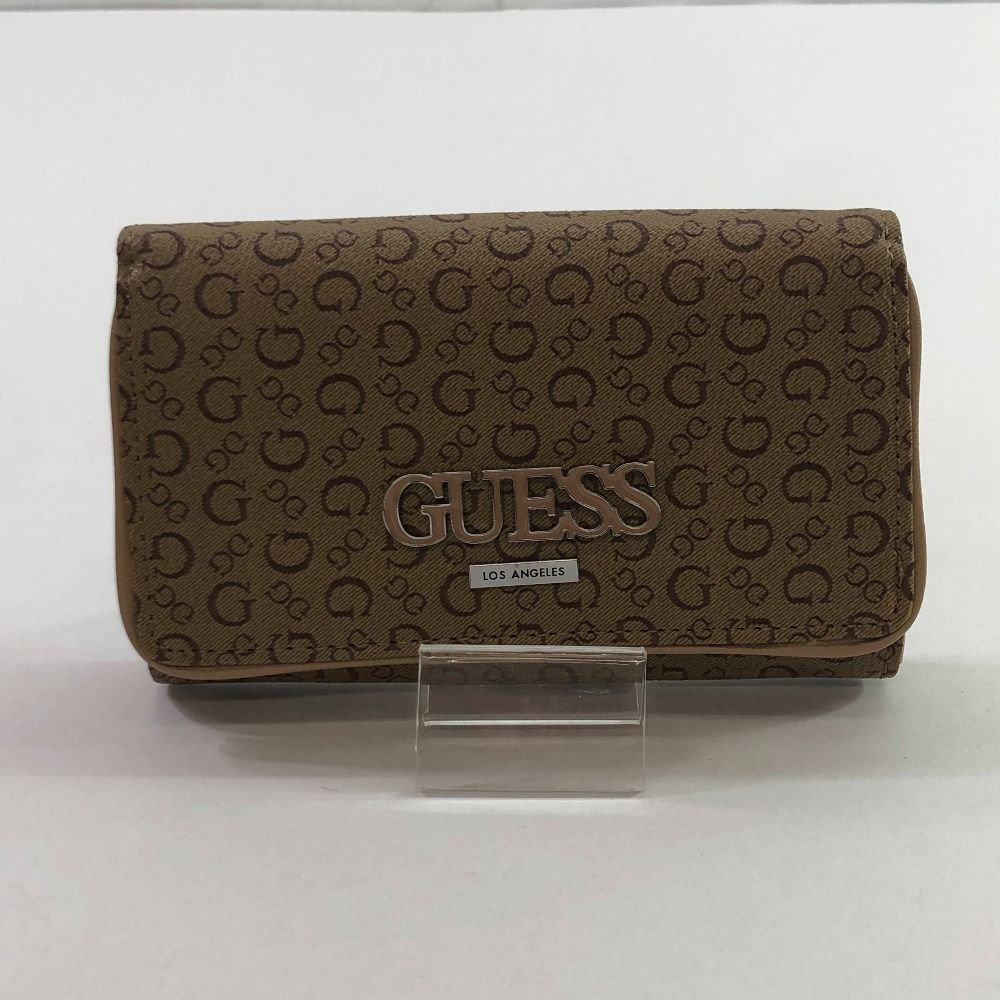 04w1951∞※【中古】 GUESS ゲス バッグ・長財布 2点セット VICKIE ミディアム フラップ クロスボディ 2way ショルダーバック  SV779119 MOC 長財布 SV802842 総柄 ブラウン【八王子店】 - メルカリ