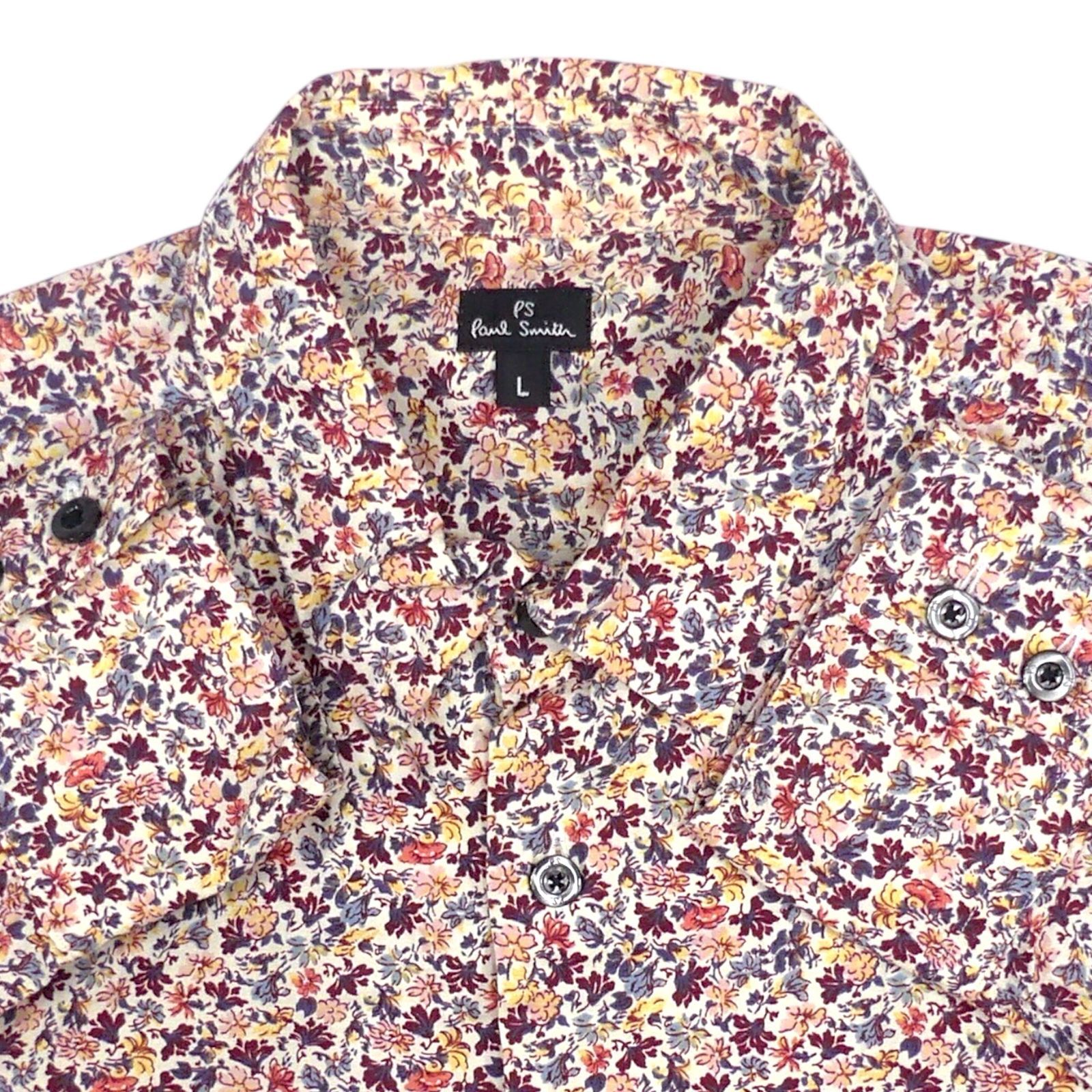 Paul Smith ポールスミス 長袖シャツ L メンズ 長袖 花柄シャツ 総柄