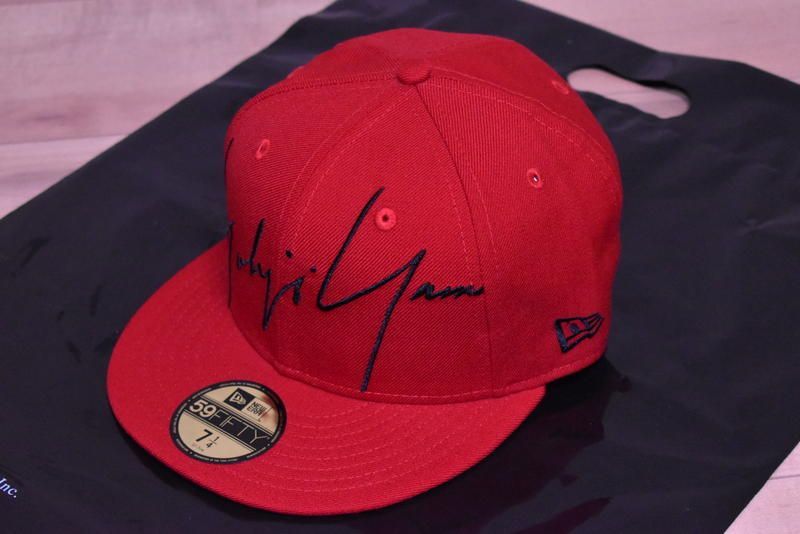 NEW ERA ニューエラ 59FIFTY 7 1/2 【ヨウジヤマモト】 NEW ERA ヨウジヤマモト コラボキャップ 59FIFTY 7 1/2 - メルカリ