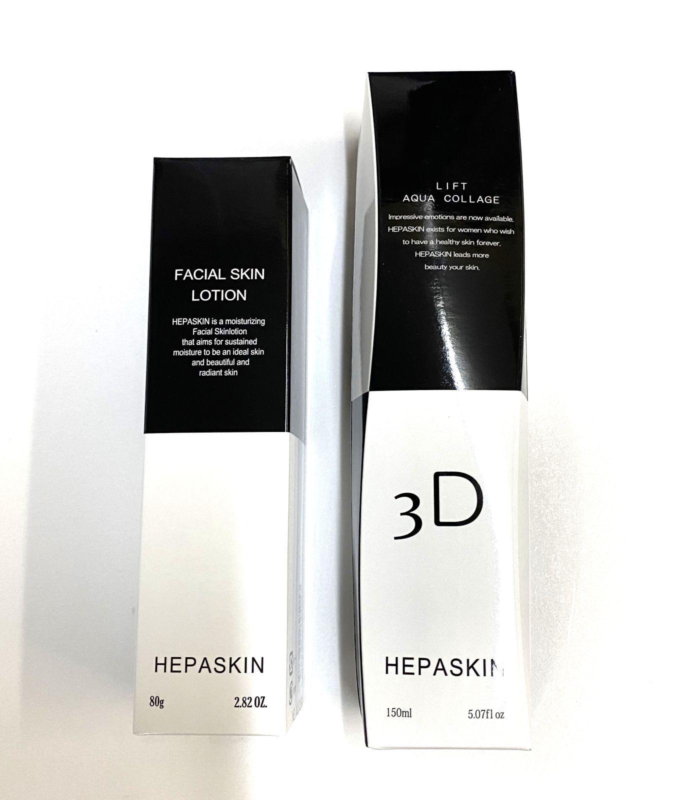 セット HEPASKIN ヘパスキン リフトアクアコラージュ 150ml＆薬用フェイシャルスキンローション 80g