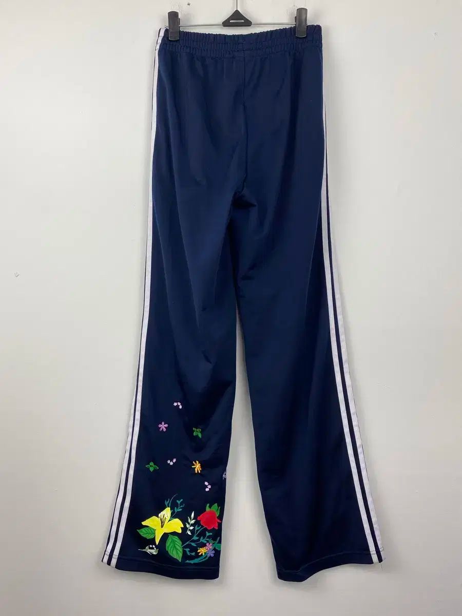 adidas アディダス フラワー 刺繡 トラックパンツ XS
