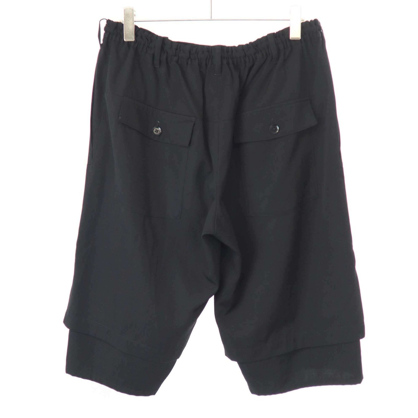 yohji yamamoto pour homme ウールギャバ ラップパンツ Ground Y