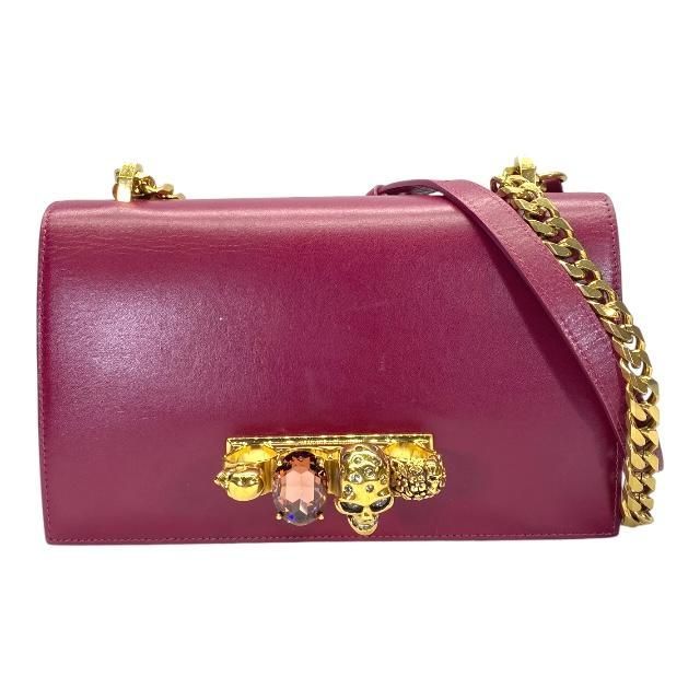 アレキサンダーマックイーン　サッチェル ショルダーバッグ Alexander McQueen】新作バッグ「The Biker Jewelled Satchel