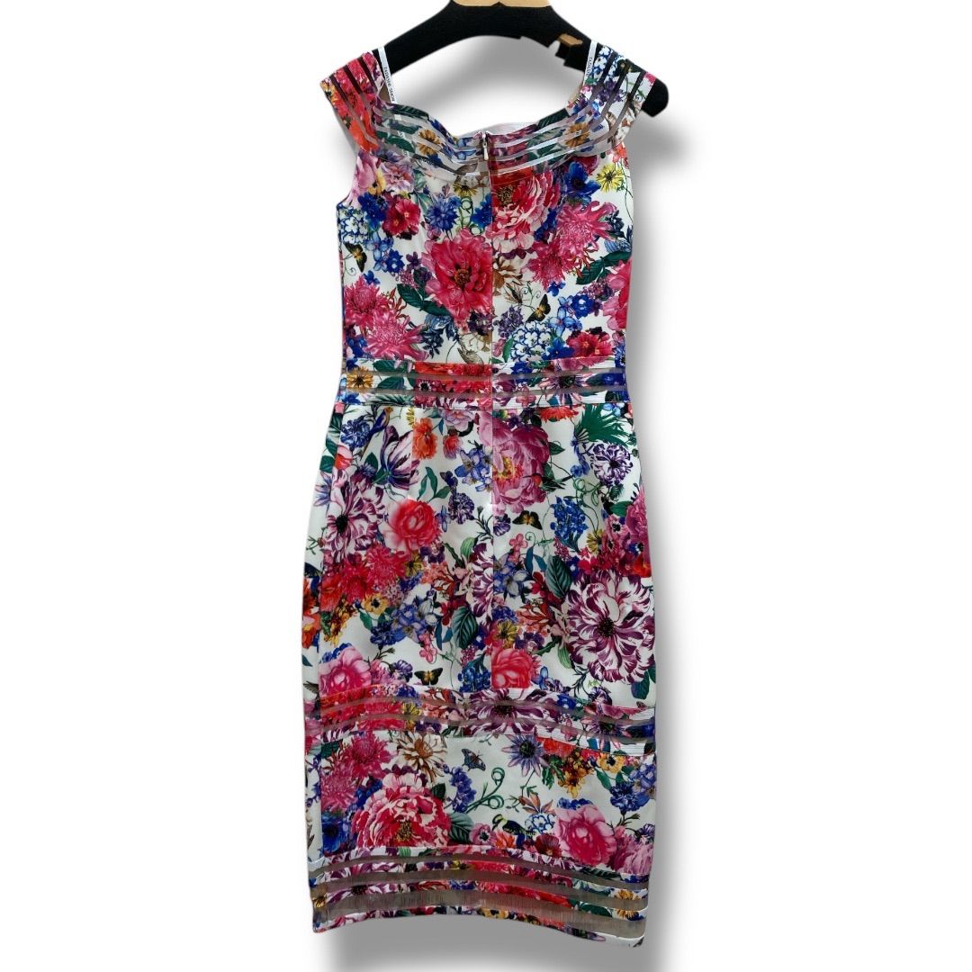 TADASHI SHOJI タダシショージ 花柄 ノースリーブ ドレス フラワー
