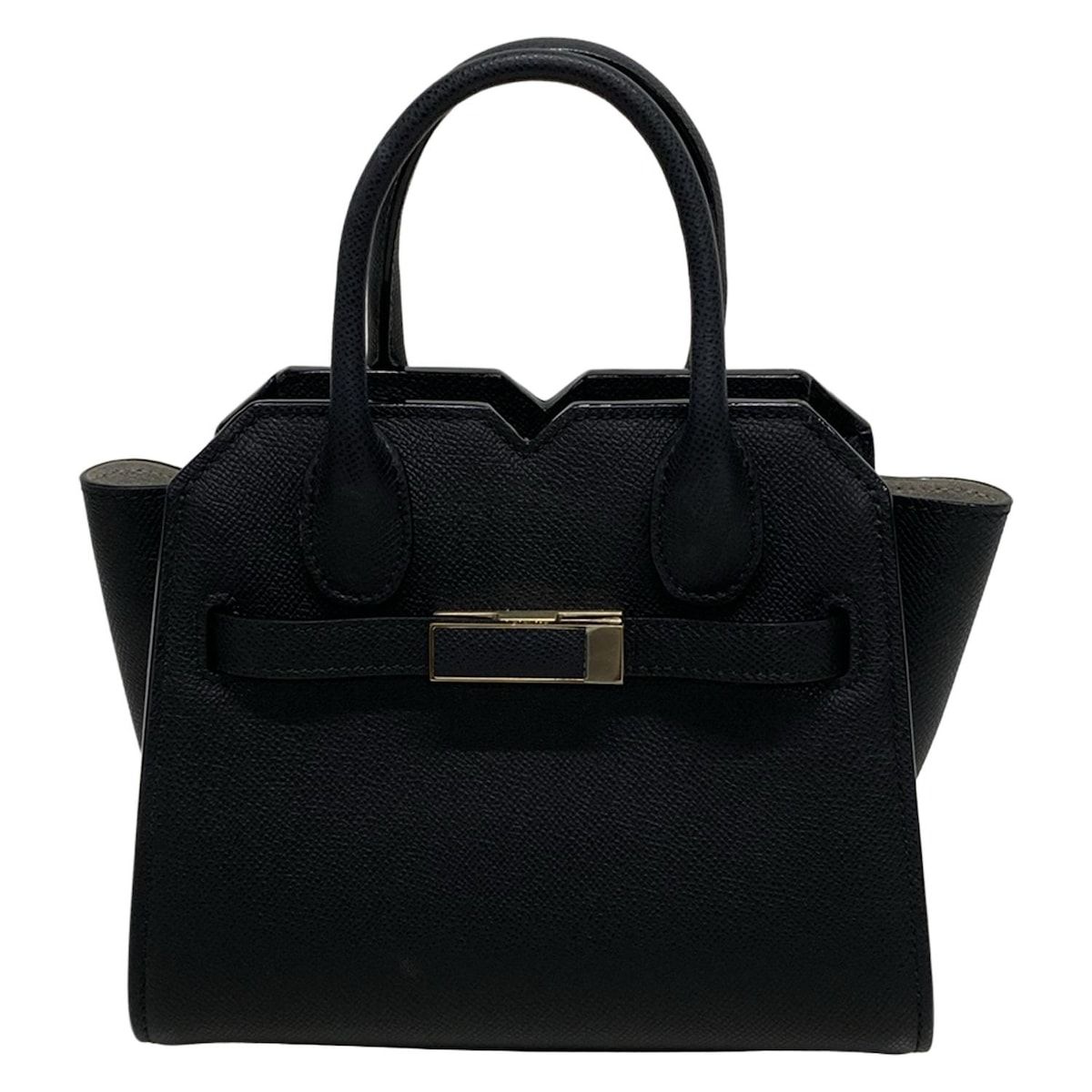 【定価37万 未使用級】ヴァレクストラValextra ラージ トートバッグ 黒 ヴァレクストラ VALEXTRA トートバッグ SHOPPING V-TOTE V-LINE