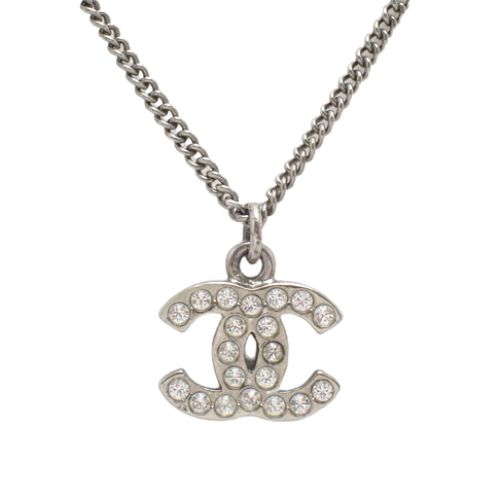 CHANEL(シャネル) ココマーク ラインストーン ネックレス アクセサリー 
